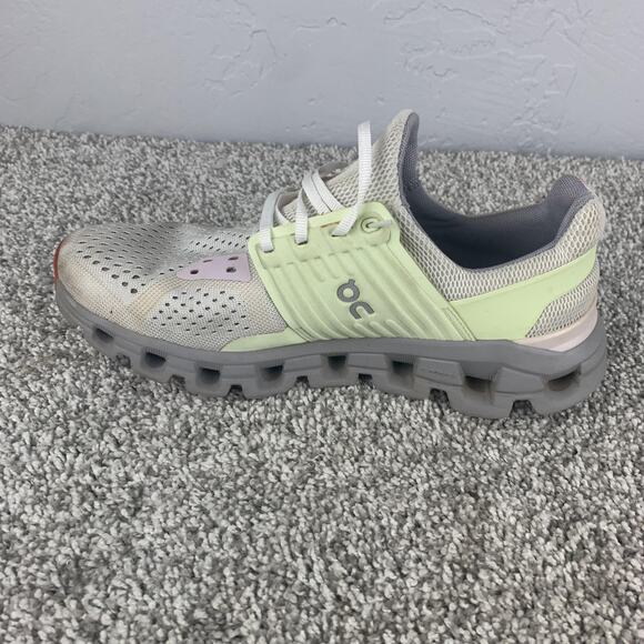 On Cloudswift Running Shoes Womens Size 9 White Green Mesh CloudTec 41.98921 - Picture 4 of 11